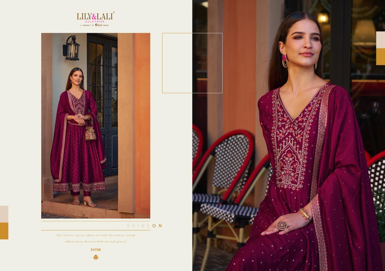 Lily & Lali Anarkali Catalog catalogue kurtis manufacturers in surat