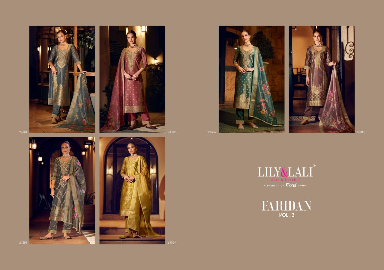 Lily & Lali Faridan Vol 2 Catalog wholesale desighner catalogue kurtis