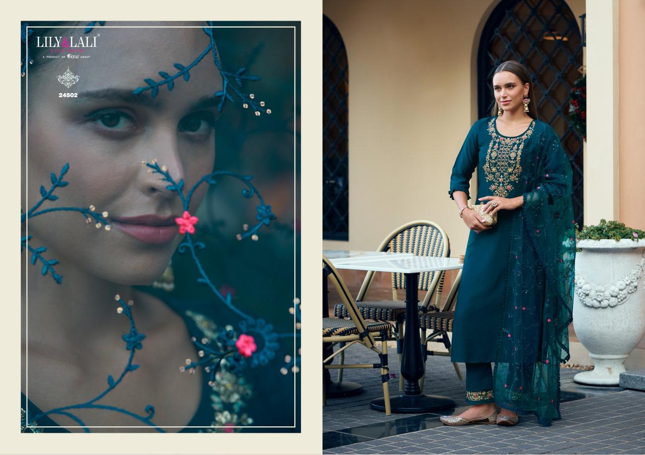 Lily & Lali Maria 9 Vol 5 Catalog latest kurti neck designs catalogue