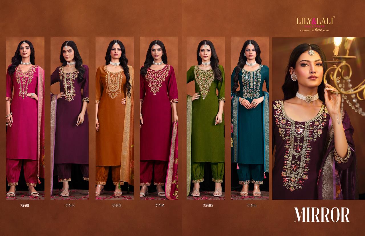 Lily & Lali Mirror Vol 1 catalog wholesale designer kurti