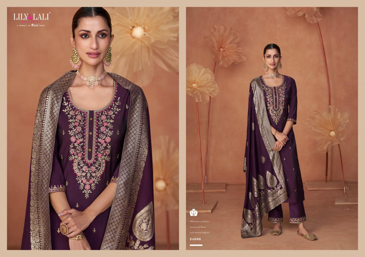 Lily & Lali Shiny Catalog trendy designer kurta pant set