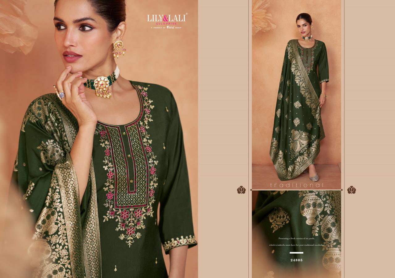 Lily & Lali Shiny Catalog trendy designer kurta pant set