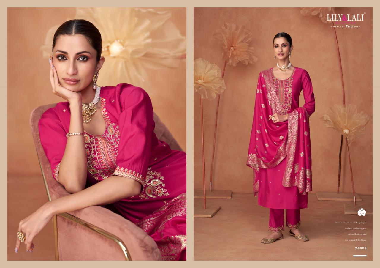Lily & Lali Shiny Catalog trendy designer kurta pant set