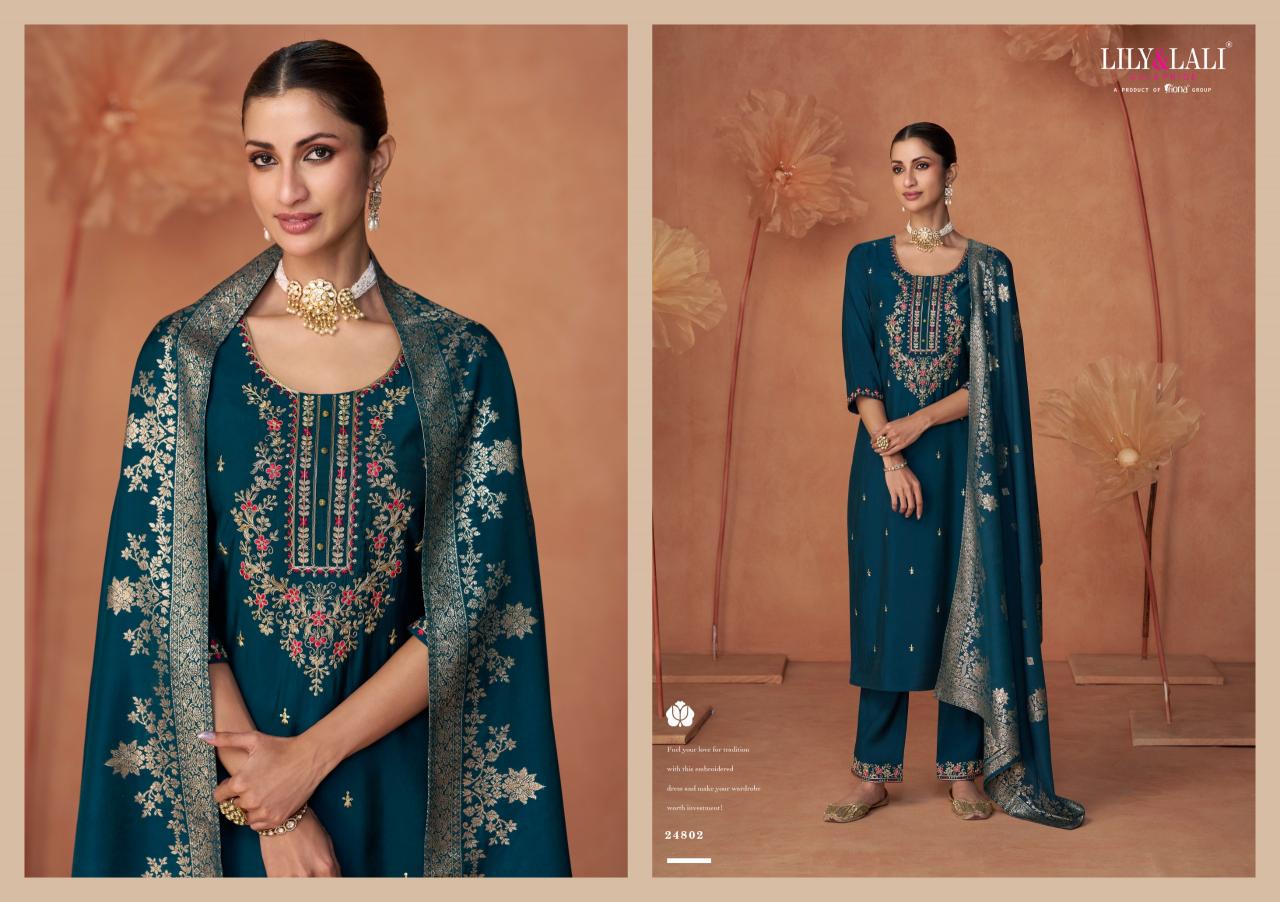 Lily & Lali Shiny Catalog trendy designer kurta pant set
