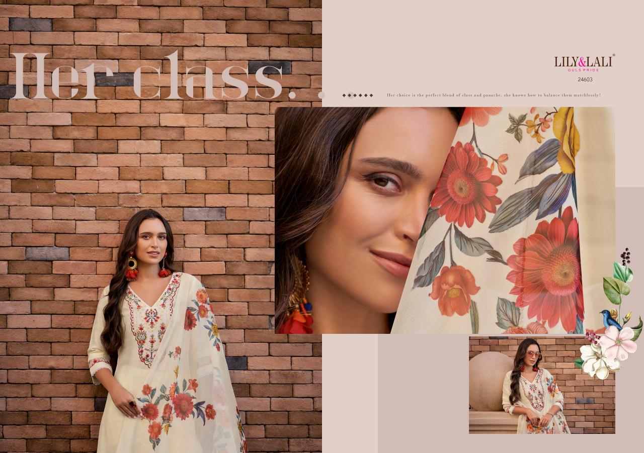 Lily & Lali Srivalli Vol 2 catalogue boat neck front and back kurti design 