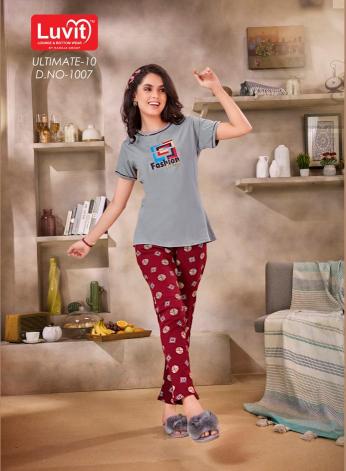 Luvit Ultimate Vol 10 Catalog night dress wholesale market in ahmedabad