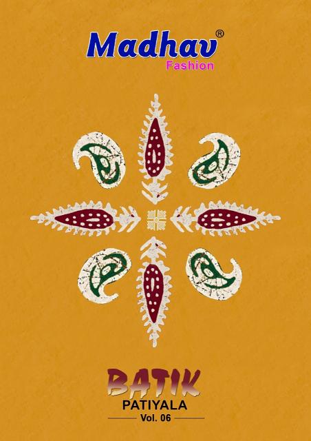 Madhav Batik Patiyala Vol-06 - Dress Material  - Wholesale Catalog