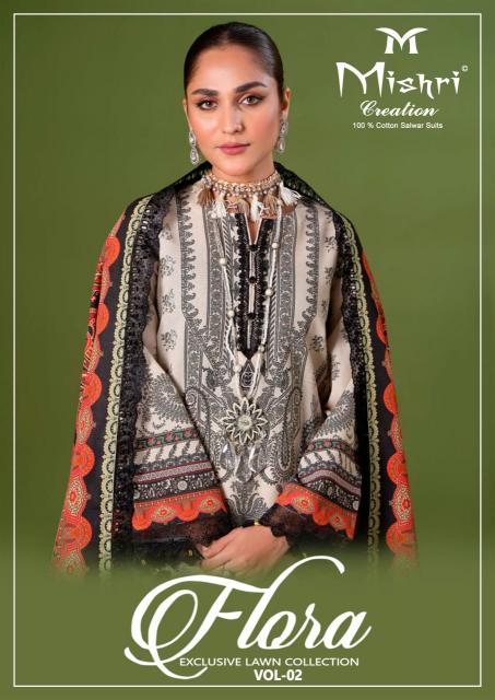 Mishri Flora Vol-02 - Karachi Dress Material  - Wholesale Catalog