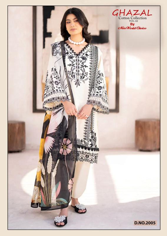 Miss World Ghazal Vol-02 – Karachi Dress Material - Wholesale Catalog