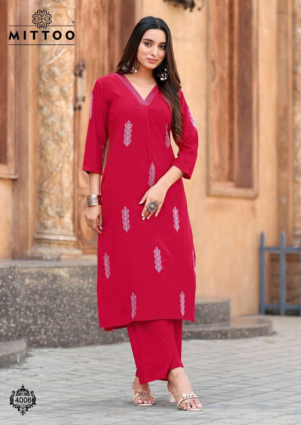 Mittoo Albella Catalog cord set for women wholesale