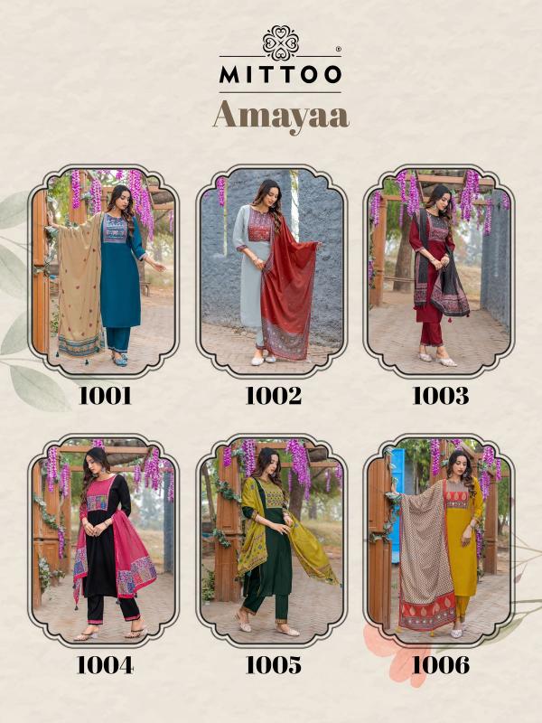 Mittoo Amaya Catalog kurtis designs catalogue