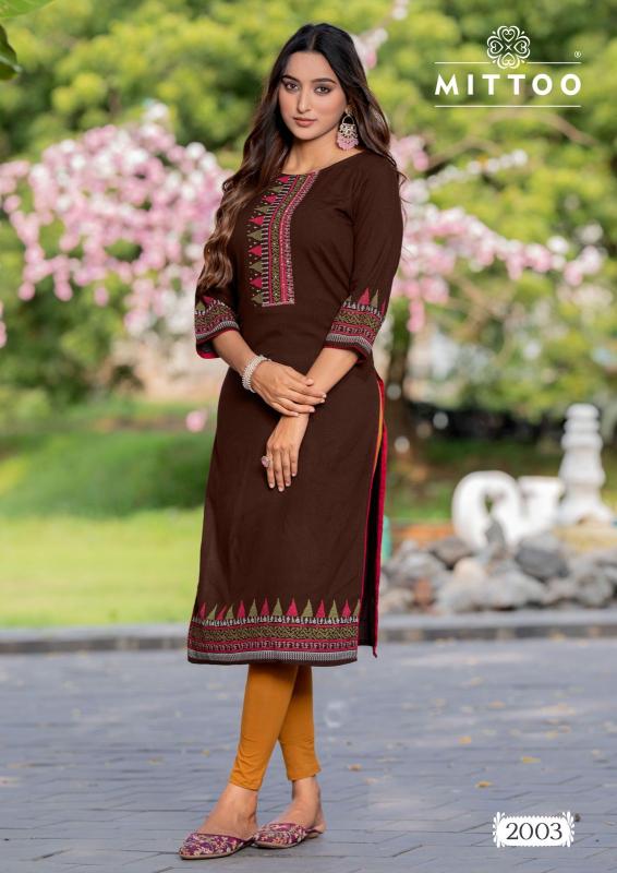 Mittoo Siyaa catalog inli kurti manufacturer and wholesaler surat gujarat