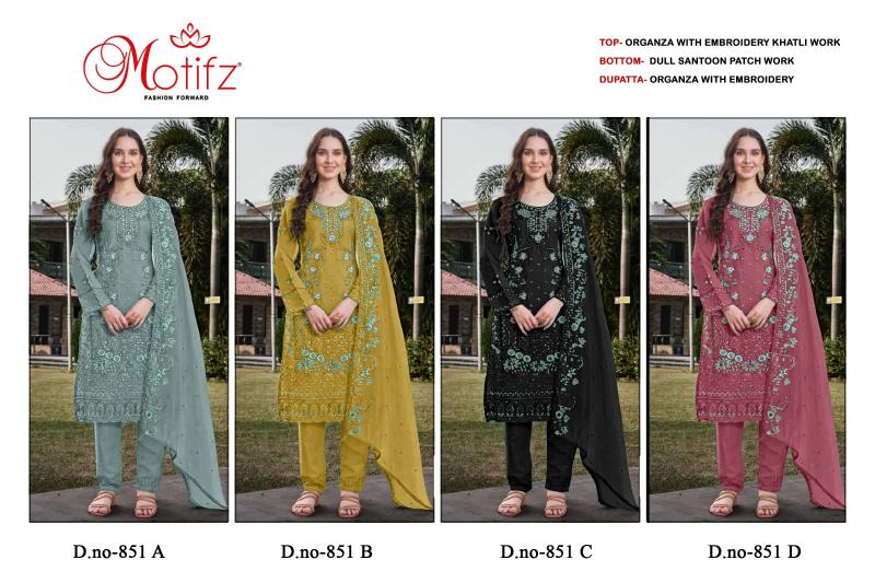 Motifz 851ABCD Catalog pakistani suits with pants