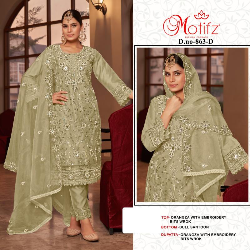 Motifz 863 Catalog pakistani suits in textiledeals