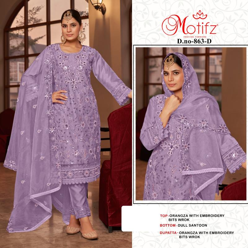 Motifz 863 Catalog pakistani suits in textiledeals