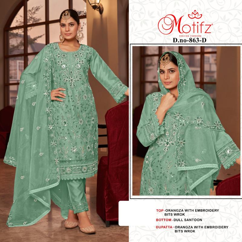 Motifz 863 Catalog pakistani suits in textiledeals