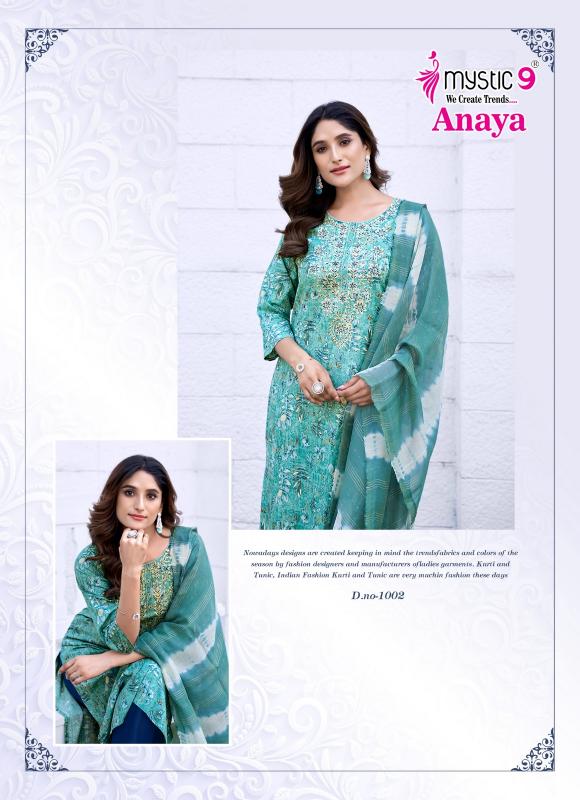 Mystic 9 Anaya Vol 1 kurti with bottom wholesale