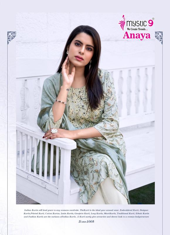 Mystic 9 Anaya Vol 1 kurti with bottom wholesale