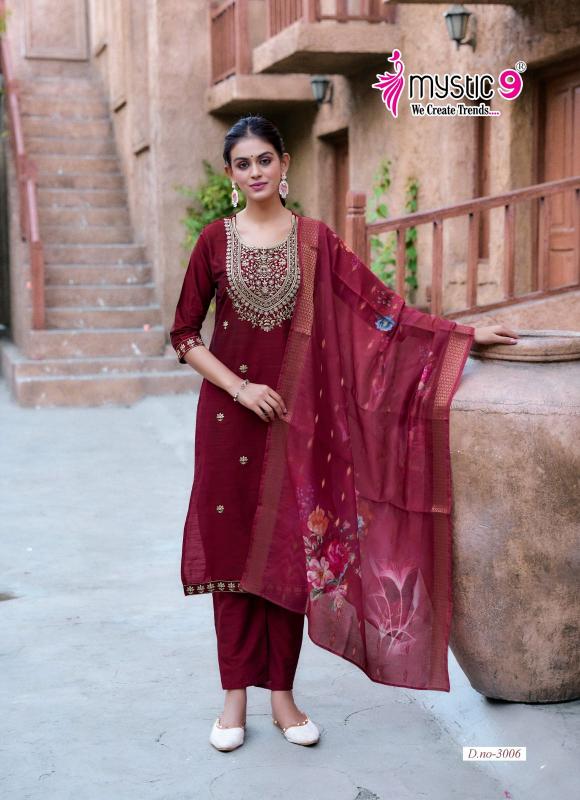 Mystic 9 Fiza Vol 3 catalogue design kurti