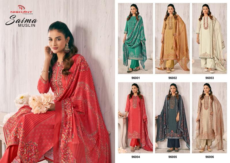 Nishant Saima catalog wholesale dealers for dress materials in mumbai