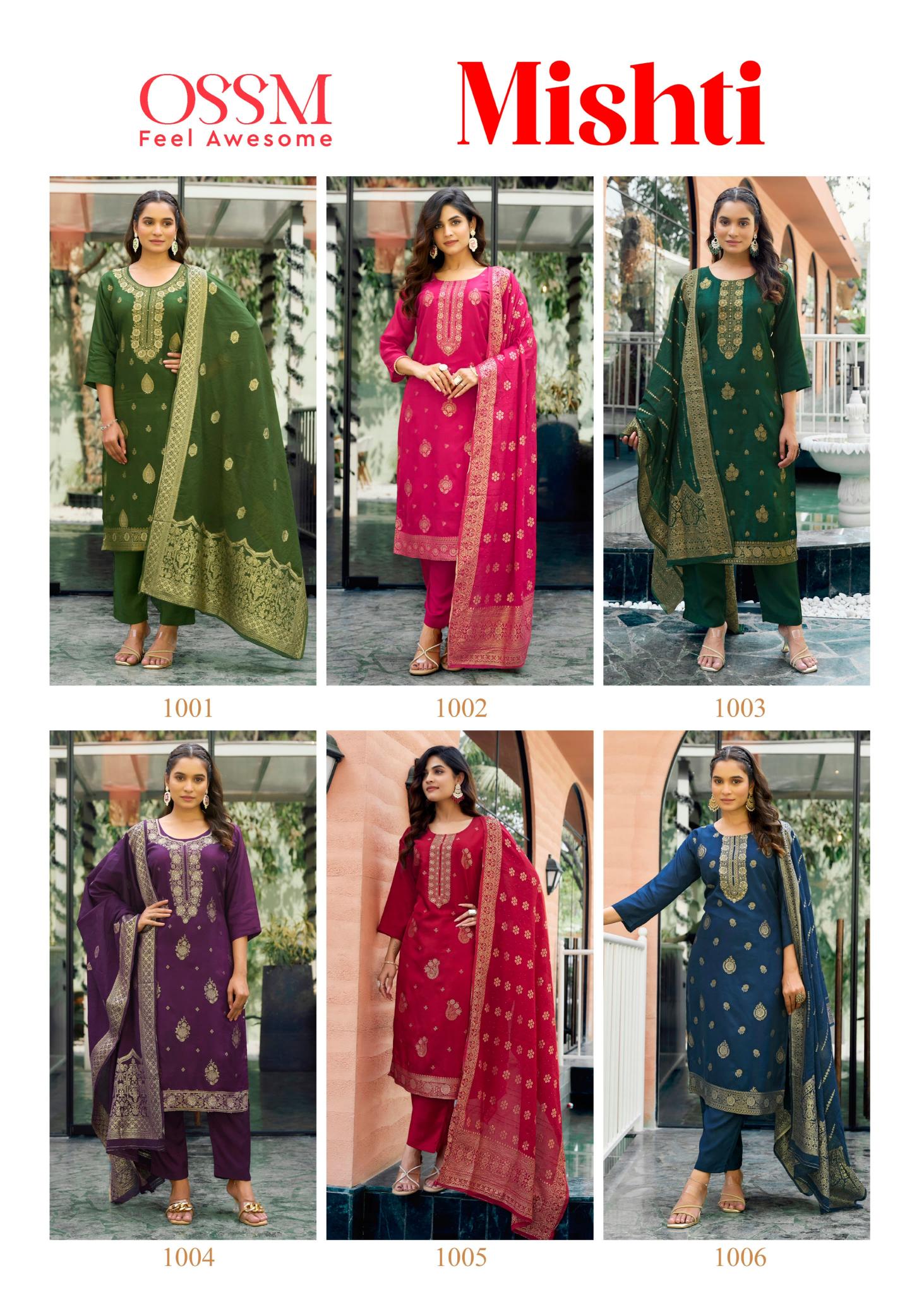 Ossm Mishti Catalog Fancy kurti sets under 1000