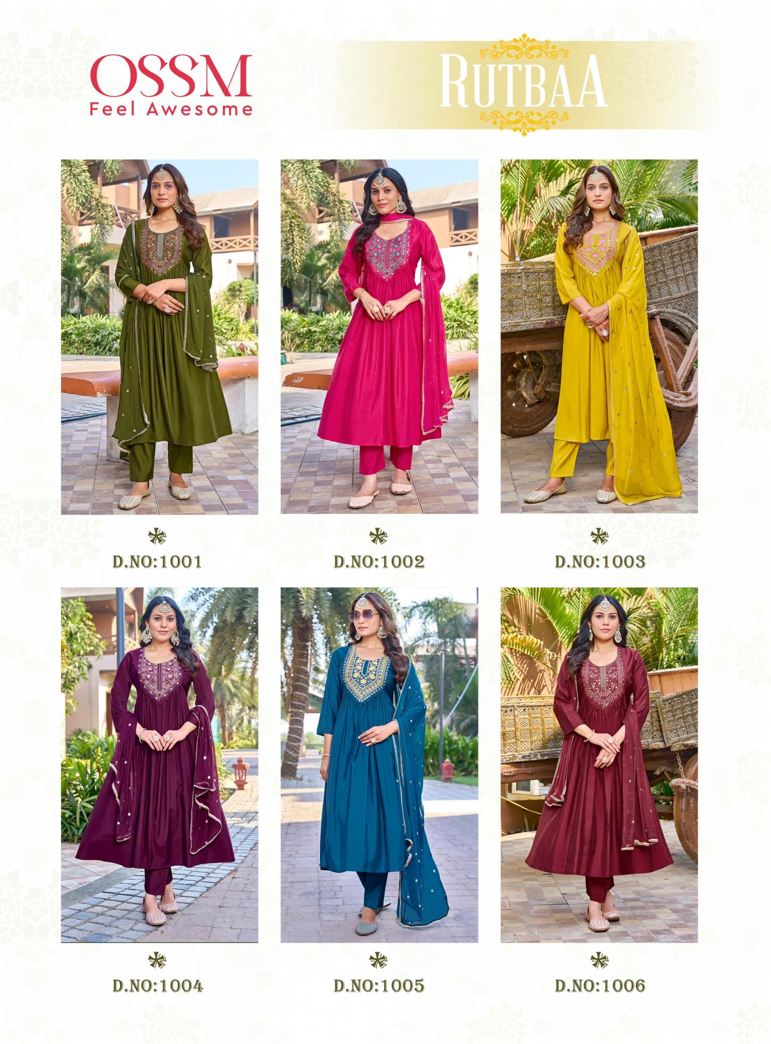 Ossm Rutbaa Catalog anarkali kurti wholesale catalogue
