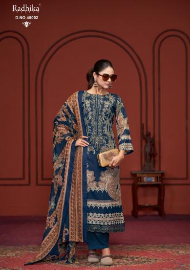 Radhika Azara Nushrat Catalog jash cotton dress material wholesale