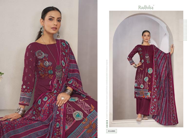 Radhika Azara Shajiya Catalog pakistani lawn cotton dress material wholesale surat