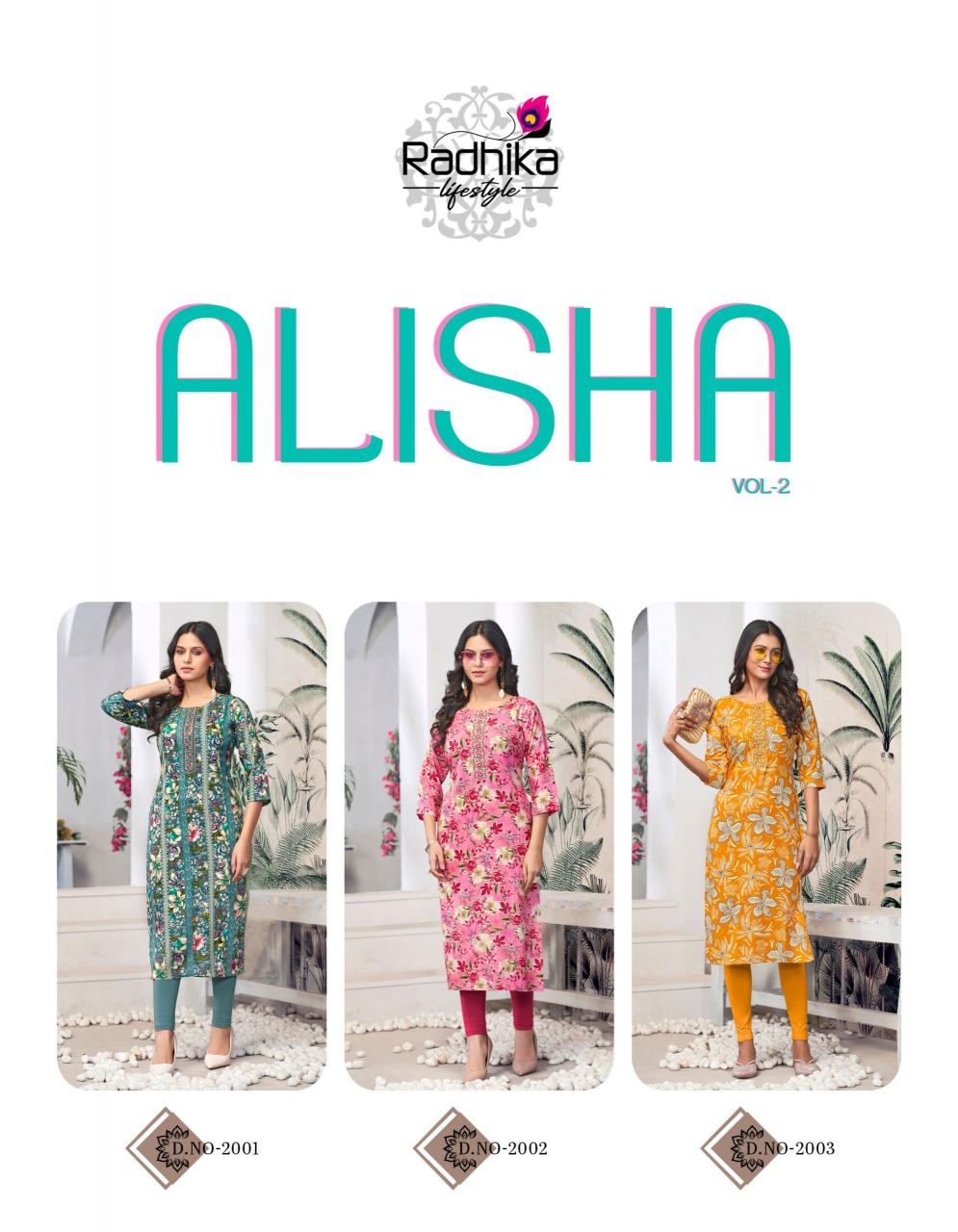 Radhika LifeStyle Alisha Vol 2 Catalog wholesale kurtis catalogue with price