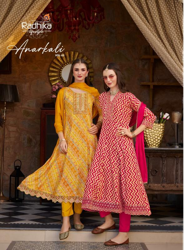 Radhika LifeStyle Anarkali Vol 5 Catalog kurti catalogue wholesale in delhi
