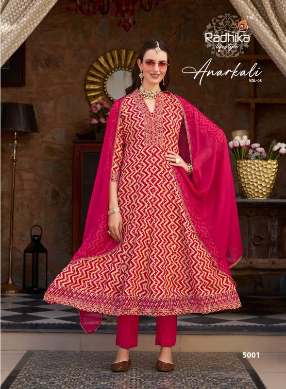 Radhika LifeStyle Anarkali Vol 5 Catalog kurti catalogue wholesale in delhi