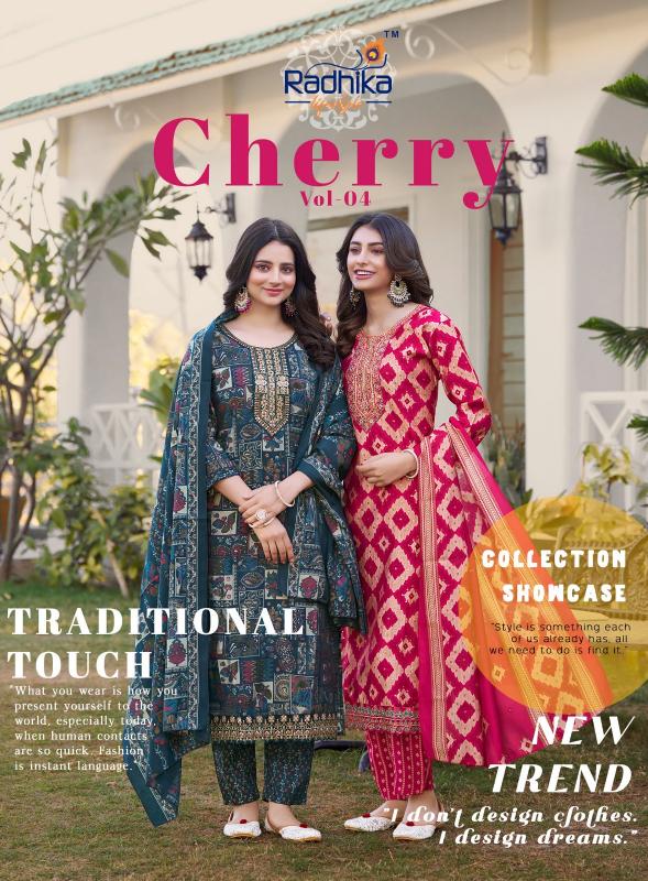 Radhika Lifestyle Cherry Vol 4 Catalog hiva kurtis catalogue