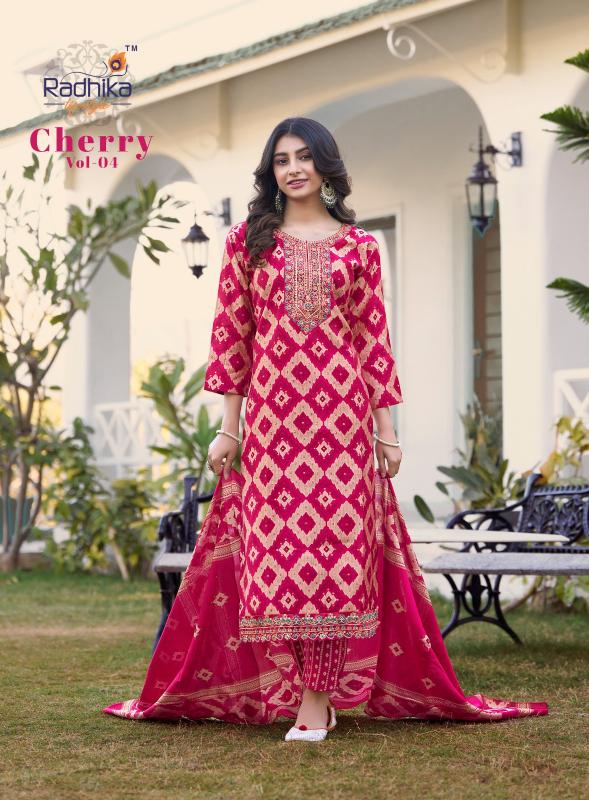 Radhika Lifestyle Cherry Vol 4 Catalog hiva kurtis catalogue