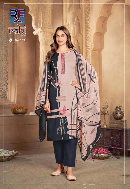 RahiFab Rose Gold Vol-1 – Heavy Embroidery Dress Material - Wholesale Catalog