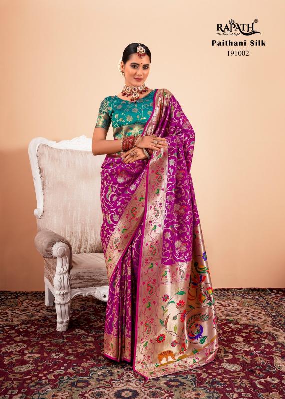 Rajpath Shailja Catalog Paithani Silk With Zari Weaving dhakai saree online shopping india