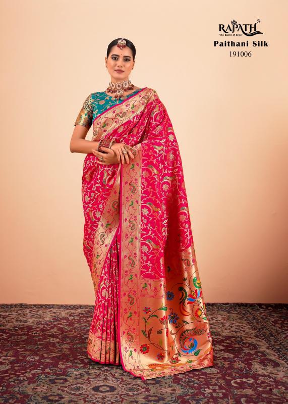 Rajpath Shailja Catalog Paithani Silk With Zari Weaving dhakai saree online shopping india