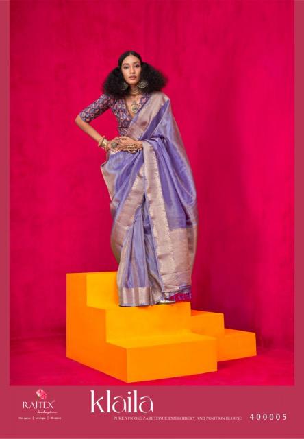 Rajtex Klaila Catalog Zari Tissue Handloom Silk fancy designer sarees online shopping india