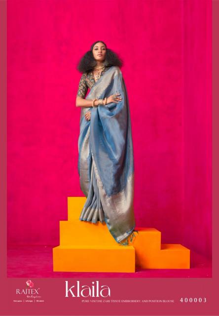 Rajtex Klaila Catalog Zari Tissue Handloom Silk fancy designer sarees online shopping india