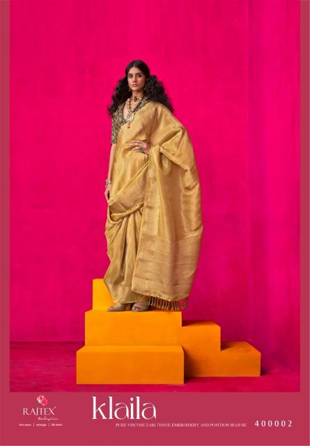 Rajtex Klaila Catalog Zari Tissue Handloom Silk fancy designer sarees online shopping india