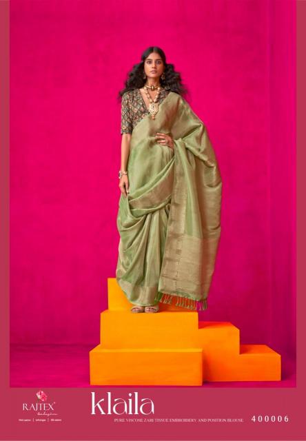 Rajtex Klaila Catalog Zari Tissue Handloom Silk fancy designer sarees online shopping india