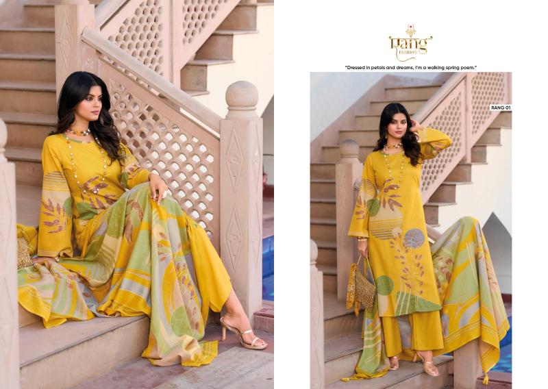 Rang Fashion Aadhya Catalog lawn cambric salwar suit wholesale market in surat