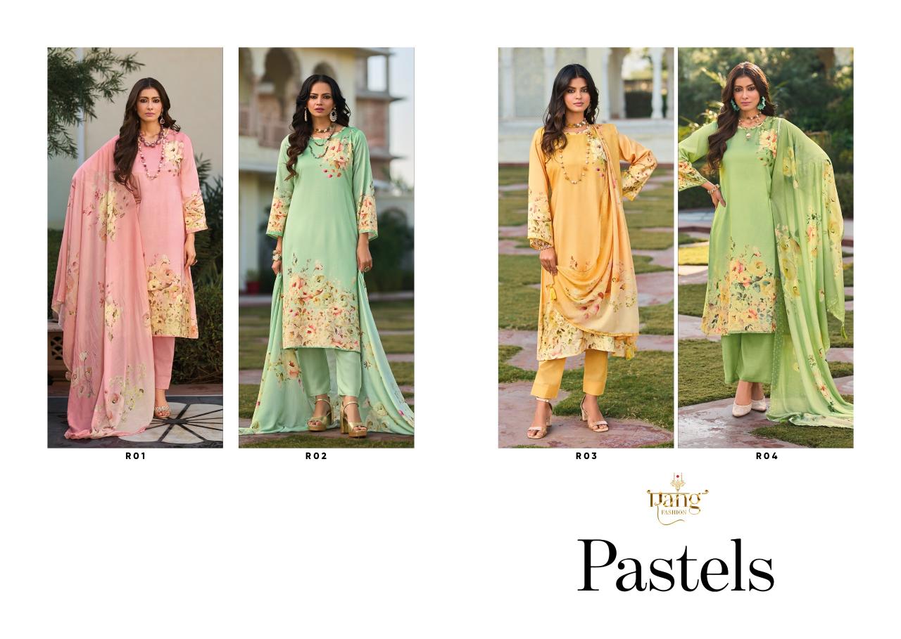 Rang Fashion Pastels Catalog unstitched salwar kameez wholesalers kolkata