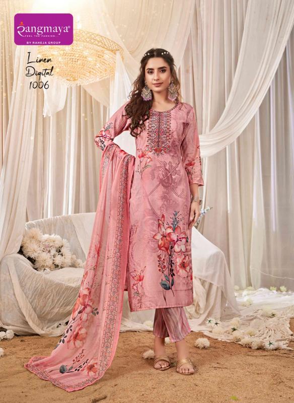 Rangmaya Linen Digital catalog wholesale kurti manufacturers in surat