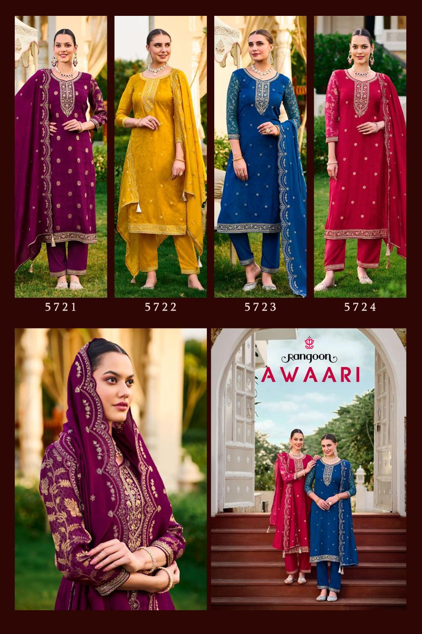 Rangoon Awaari Catalog desighner catalogue kurti by nitya