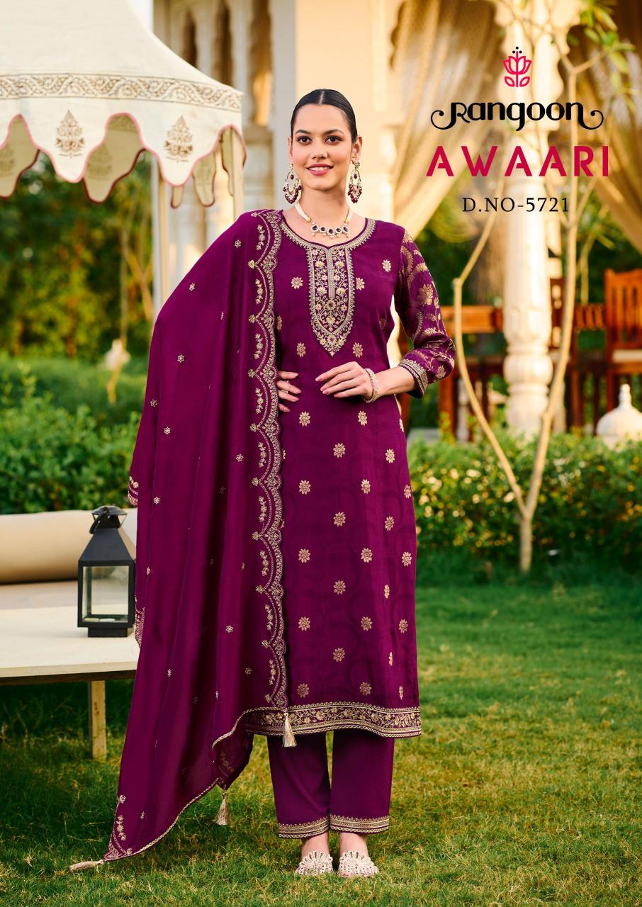 Rangoon Awaari Catalog desighner catalogue kurti by nitya
