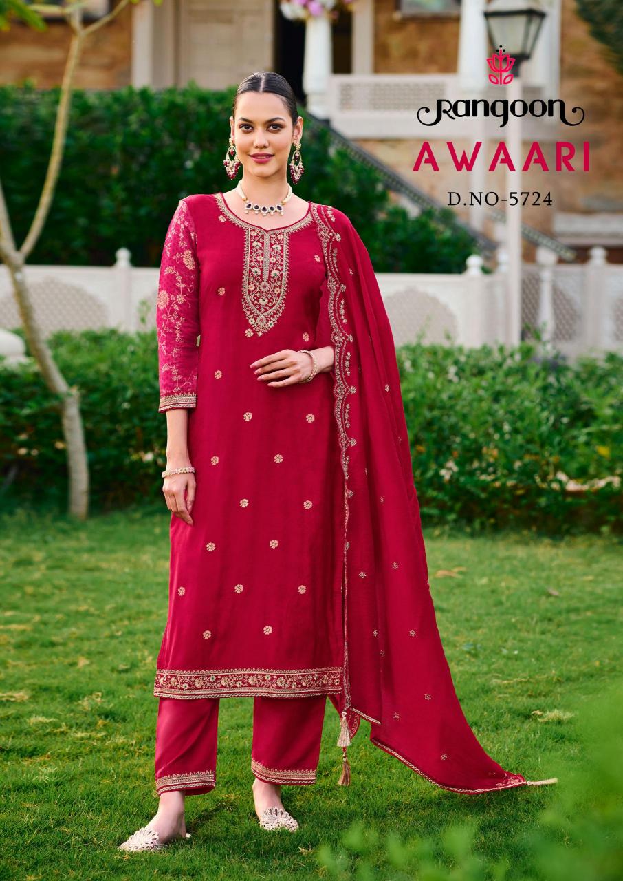 Rangoon Awaari Catalog desighner catalogue kurti by nitya