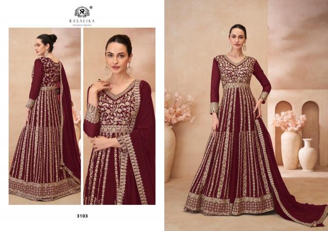 Rasalika Glamour Catalog wholesale unstitched salwar kameez material in bangalore
