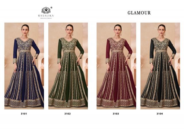 Rasalika Glamour Catalog wholesale unstitched salwar kameez material in bangalore