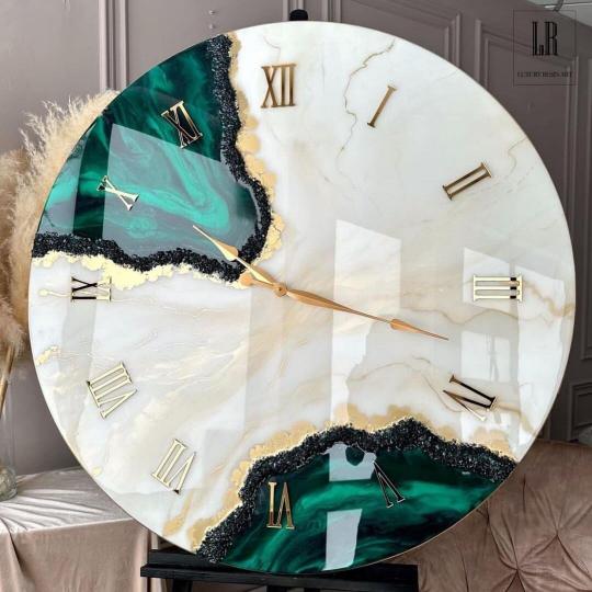 Resin Wall Clock - Home Decor Living Room Office Bedroom