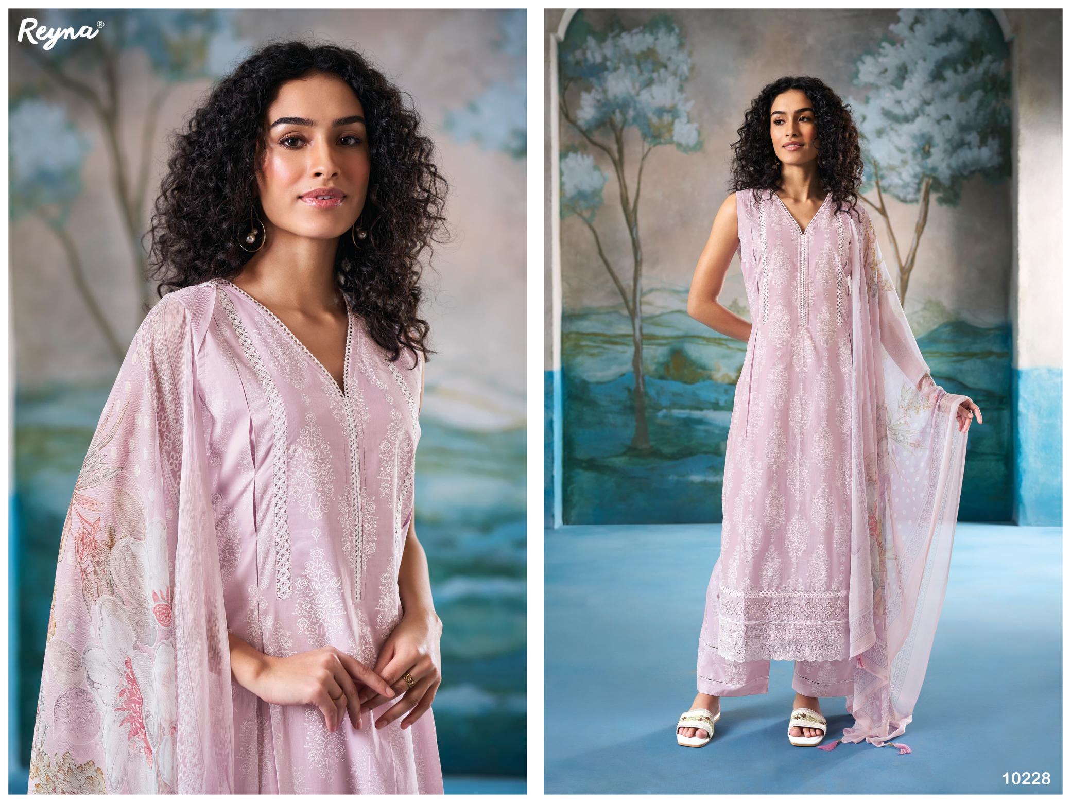Reyna Presents Akshi Party Wear Unstitched Suits  